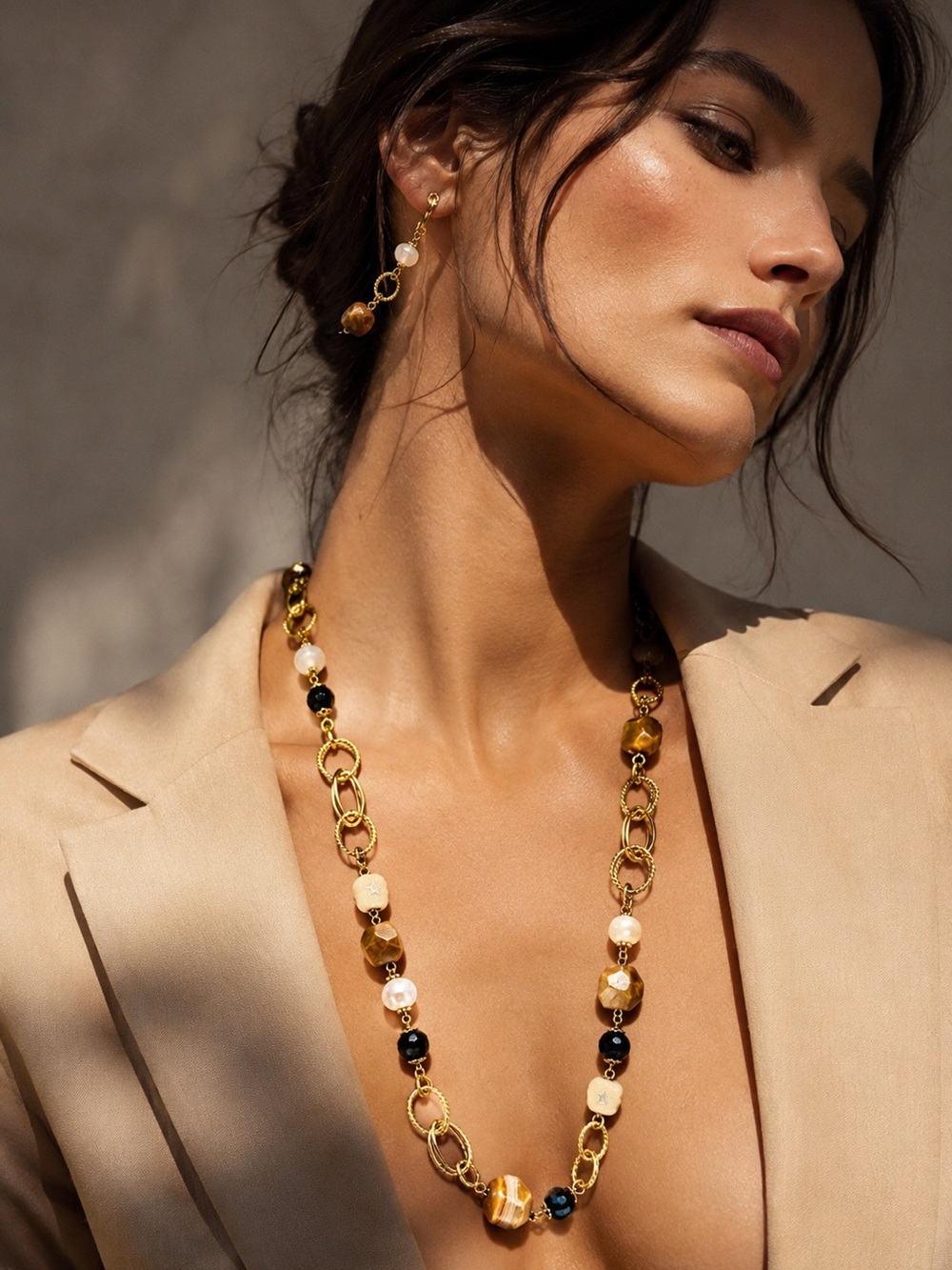 Vintage JAG Beaded Necklace